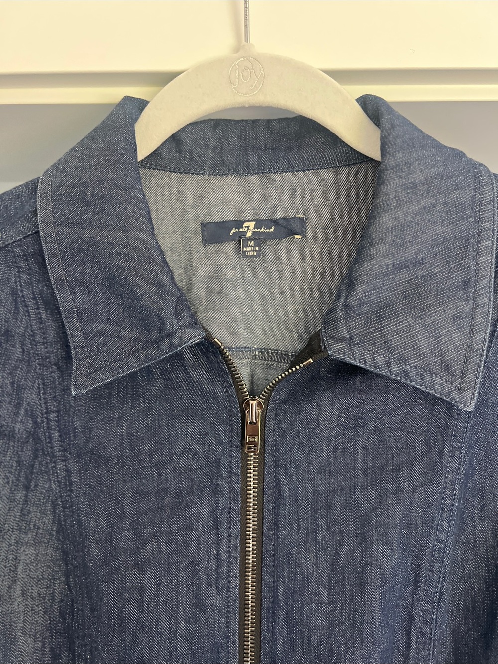 7 For All Mankind Luxe Vintage Denim Dress Medium - Picture 4 of 7